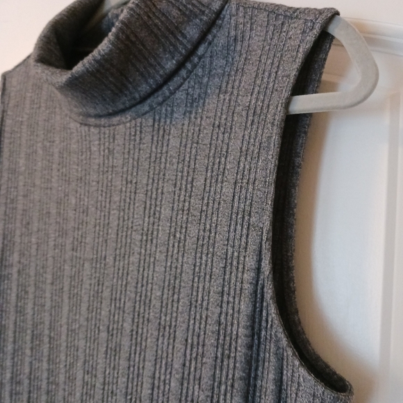 * Nine West Midi Gray Ribbed Slim Dress Size XL - Picture 8 of 9